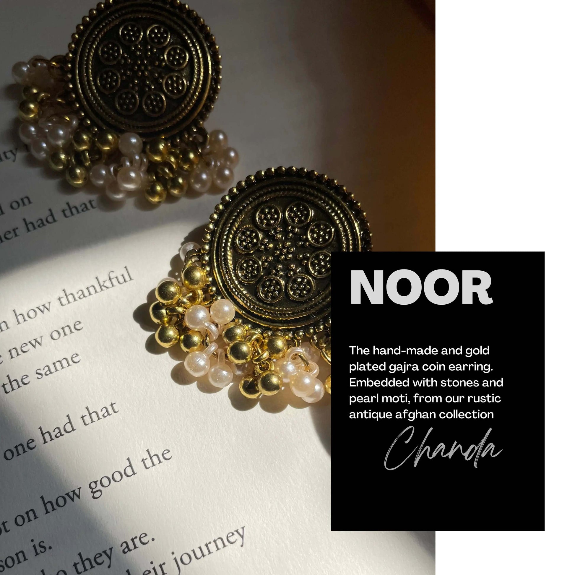 Noor Earrings | Elegant Design Symbolizing Light and Brilliance